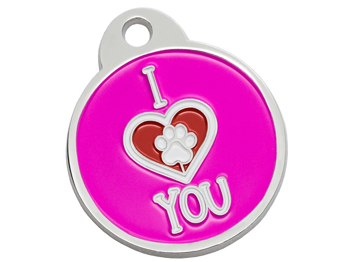 You Are Loved by TagWorks Pride Rainbow-Striped Bone Personalized Pet Tag | PetSmart