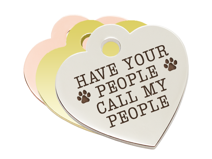 TagWorks Have Your People Call My People Blue Circle Pet ID Tag | PetSmart